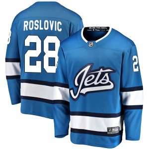 Youth Jack Roslovic Winnipeg Jets Fanatics Branded Breakaway Blue Alternate Jersey