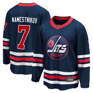 Vladislav Namestnikov Winnipeg Jets Fanatics Branded Premier Navy 2021/22 Alternate Breakaway Player Jersey