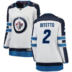 Women's Anthony Bitetto Winnipeg Jets Fanatics Branded Breakaway White Away Jersey