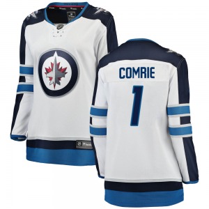 Women's Eric Comrie Winnipeg Jets Fanatics Branded Breakaway White Away Jersey