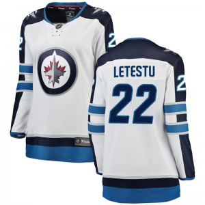 Women's Mark Letestu Winnipeg Jets Fanatics Branded Breakaway White Away Jersey