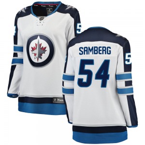 Women's Dylan Samberg Winnipeg Jets Fanatics Branded Breakaway White Away Jersey