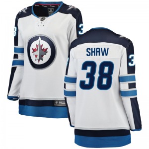 Women's Logan Shaw Winnipeg Jets Fanatics Branded Breakaway White Away Jersey