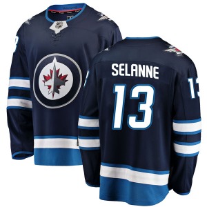 Youth Teemu Selanne Winnipeg Jets Fanatics Branded Breakaway Blue Home Jersey