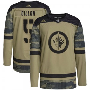 Youth Brenden Dillon Winnipeg Jets Adidas Authentic Camo Military Appreciation Practice Jersey