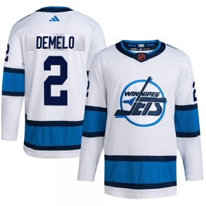 Youth Dylan DeMelo Winnipeg Jets Adidas Authentic White Reverse Retro 2.0 Jersey