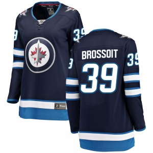 Women's Laurent Brossoit Winnipeg Jets Fanatics Branded Breakaway Blue Home Jersey