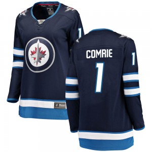 Women's Eric Comrie Winnipeg Jets Fanatics Branded Breakaway Blue Home Jersey