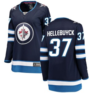 Women's Connor Hellebuyck Winnipeg Jets Fanatics Branded Breakaway Blue Home Jersey