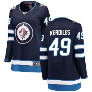 Women's Nic Kerdiles Winnipeg Jets Fanatics Branded Breakaway Blue Home Jersey