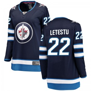 Women's Mark Letestu Winnipeg Jets Fanatics Branded Breakaway Blue Home Jersey