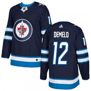 Youth Dylan DeMelo Winnipeg Jets Adidas Authentic Navy ized Home Jersey