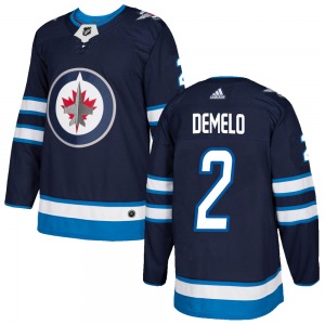 Youth Dylan DeMelo Winnipeg Jets Adidas Authentic Navy Home Jersey