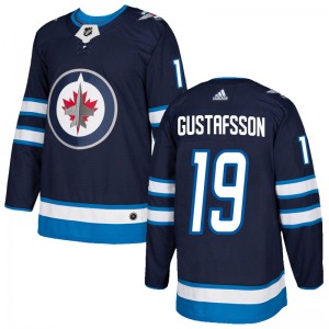 Youth David Gustafsson Winnipeg Jets Adidas Authentic Navy Home Jersey