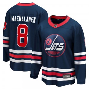 Youth Saku Maenalanen Winnipeg Jets Fanatics Branded Premier Navy 2021/22 Alternate Breakaway Player Jersey