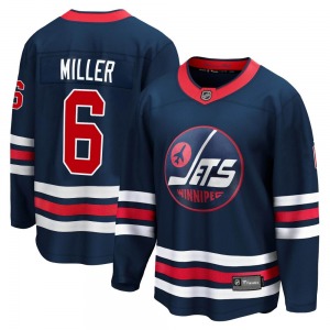 Youth Colin Miller Winnipeg Jets Fanatics Branded Premier Navy 2021/22 Alternate Breakaway Player Jersey