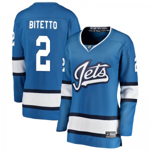 Women's Anthony Bitetto Winnipeg Jets Fanatics Branded Breakaway Blue Alternate Jersey
