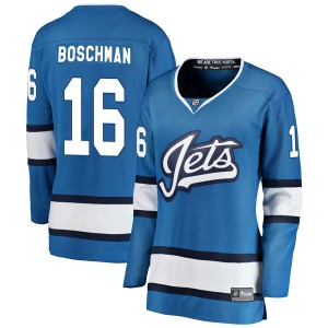 Women's Laurie Boschman Winnipeg Jets Fanatics Branded Breakaway Blue Alternate Jersey