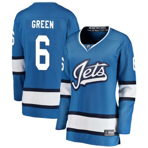 Women's Ted Green Winnipeg Jets Fanatics Branded Breakaway Blue Alternate Jersey