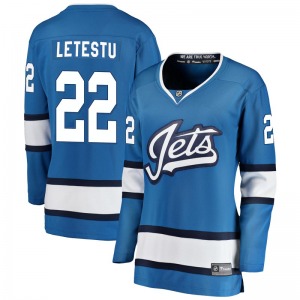 Women's Mark Letestu Winnipeg Jets Fanatics Branded Breakaway Blue Alternate Jersey