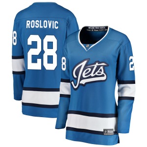 Women's Jack Roslovic Winnipeg Jets Fanatics Branded Breakaway Blue Alternate Jersey