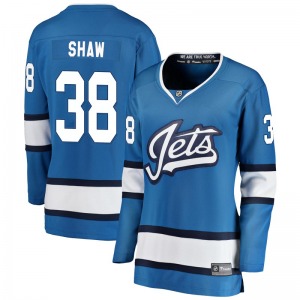 Women's Logan Shaw Winnipeg Jets Fanatics Branded Breakaway Blue Alternate Jersey