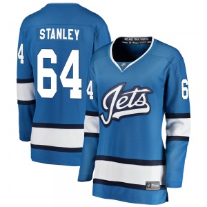 Women's Logan Stanley Winnipeg Jets Fanatics Branded Breakaway Blue Alternate Jersey