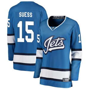 Women's C.J. Suess Winnipeg Jets Fanatics Branded Breakaway Blue Alternate Jersey