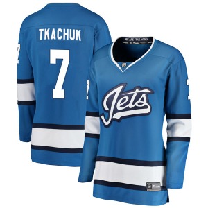 Women's Keith Tkachuk Winnipeg Jets Fanatics Branded Breakaway Blue Alternate Jersey