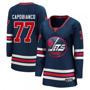 Women's Kyle Capobianco Winnipeg Jets Fanatics Branded Premier Navy 2021/22 Alternate Breakaway Player Jersey