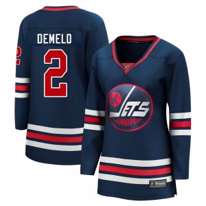 Women's Dylan DeMelo Winnipeg Jets Fanatics Branded Premier Navy 2021/22 Alternate Breakaway Player Jersey