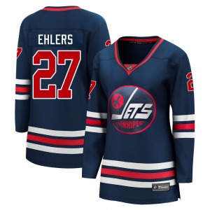 Women's Nikolaj Ehlers Winnipeg Jets Fanatics Branded Premier Navy 2021/22 Alternate Breakaway Player Jersey