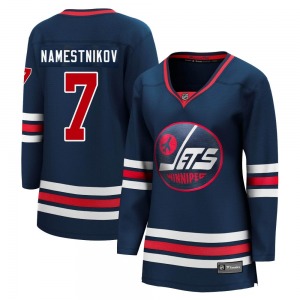 Women's Vladislav Namestnikov Winnipeg Jets Fanatics Branded Premier Navy 2021/22 Alternate Breakaway Player Jersey