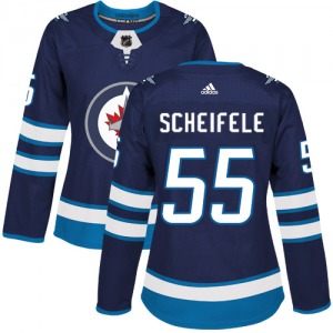 Women's Mark Scheifele Winnipeg Jets Adidas Authentic Navy Blue Home Jersey