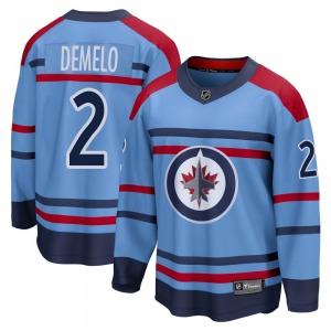 Youth Dylan DeMelo Winnipeg Jets Fanatics Branded Breakaway Light Blue Anniversary Jersey