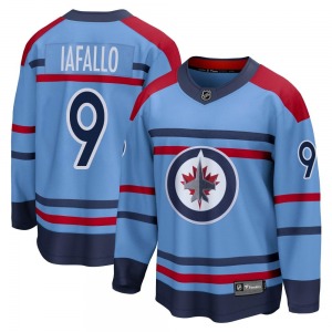 Youth Alex Iafallo Winnipeg Jets Fanatics Branded Breakaway Light Blue Anniversary Jersey