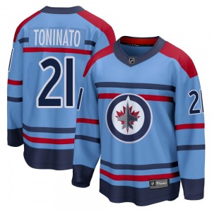 Youth Dominic Toninato Winnipeg Jets Fanatics Branded Breakaway Light Blue Anniversary Jersey