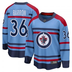 Morgan Barron Winnipeg Jets Fanatics Branded Breakaway Light Blue Anniversary Jersey