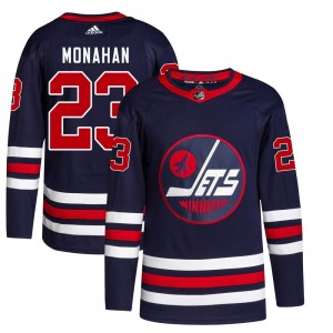 Youth Sean Monahan Winnipeg Jets Adidas Authentic Navy 2021/22 Alternate Primegreen Pro Jersey